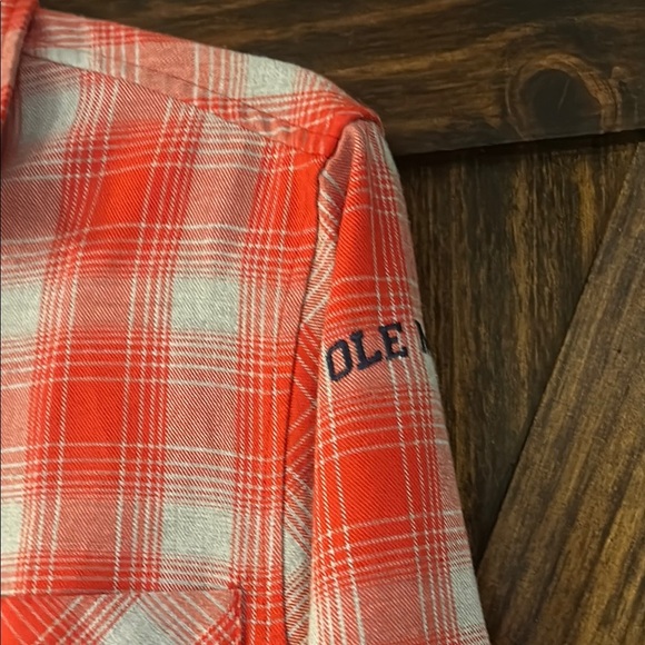 Under Armour Ole Miss Rebels Shirt Small Plaid Long Sleeve Button Up - Picture 3 of 13